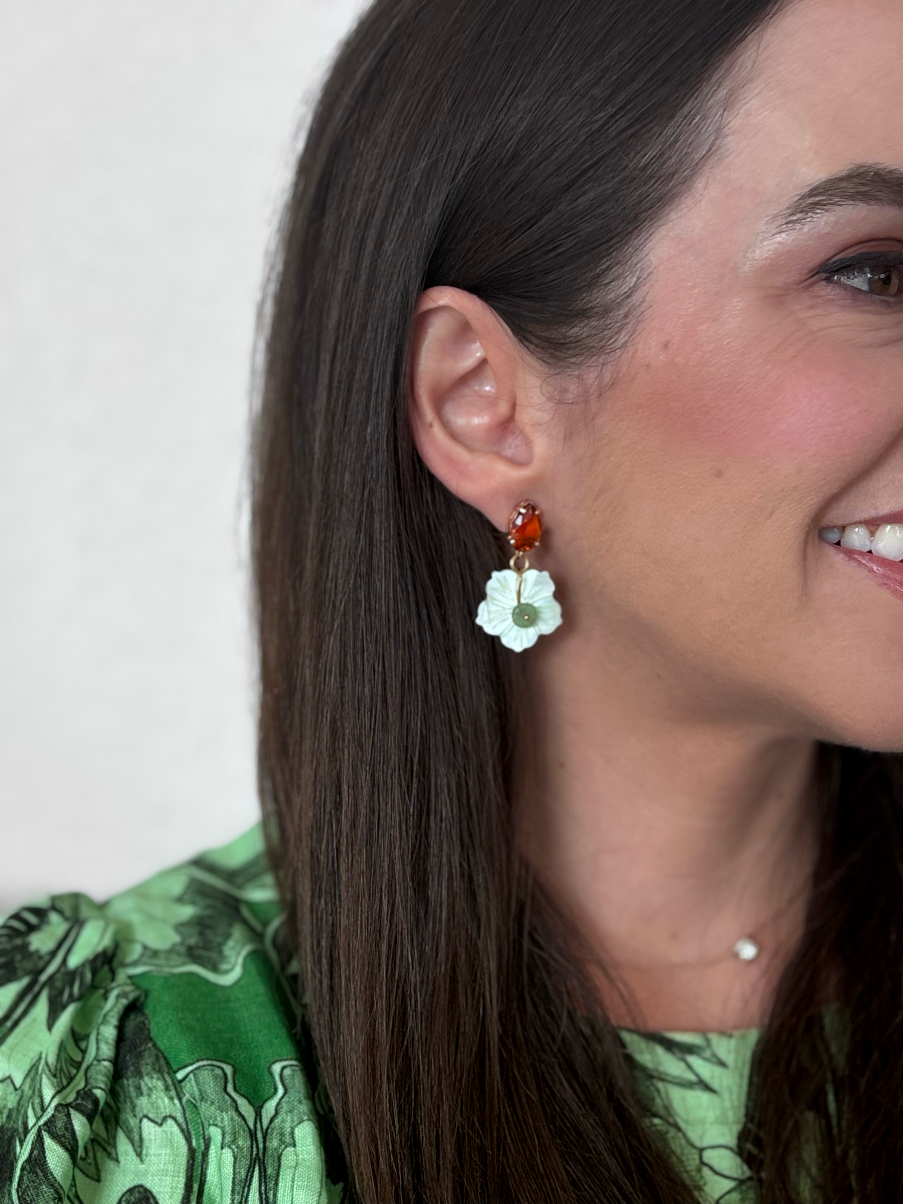 Amber Opaline Blossoms