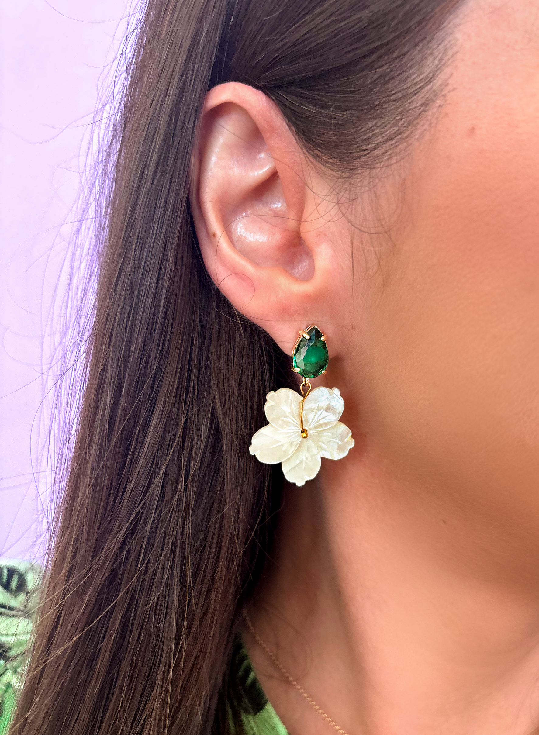 Green Opaline Blossoms